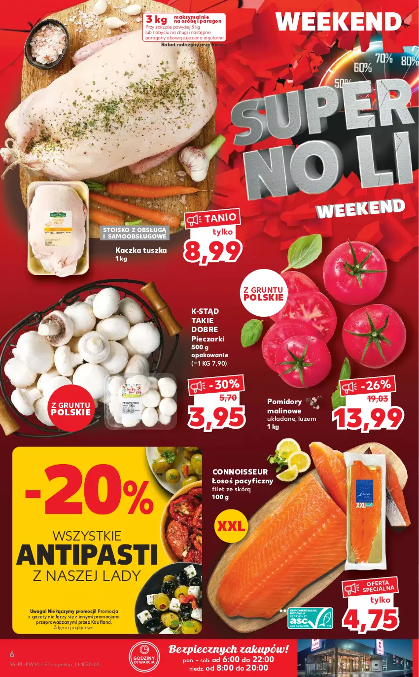 Gazetka promocyjna Kaufland - OFERTA TYGODNIA - ważna 07.04 do 12.04.2022 - strona 6 - produkty: Grunt, Kaczka, Piec, Pomidory, Tusz, Waga