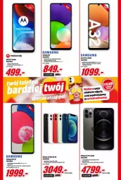 Gazetka promocyjna Media Markt - Gazetka Media Markt - Gazetka - ważna od 22.09 do 22.09.2021 - strona 6 - produkty: Por, IPhone 12, Motorola, Procesor, Bateria, Samsung, Gala, Helio, Smartfon