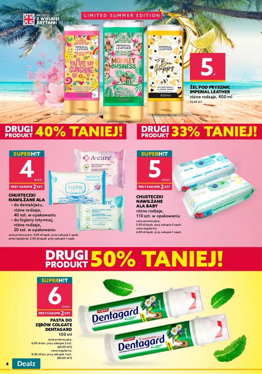 Gazetka promocyjna Dealz - NOWA GAZETKASETKI PRODUKTÓW TANIEJ! - ważna 13.07 do 26.07.2022 - strona 4 - produkty: Chusteczki, Colgate, Dezodorant, Gillette, LG, Makijaż, Nivea, O.B., Pasta do zębów, Tampony