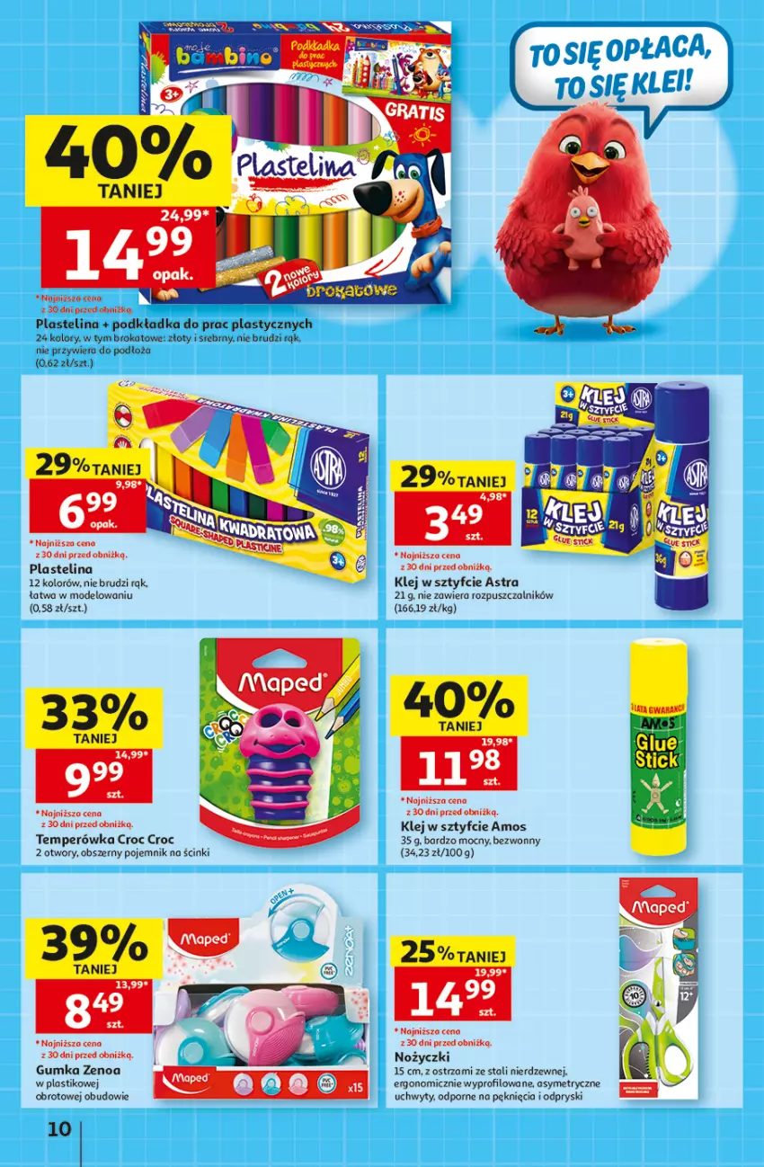 Gazetka promocyjna Auchan - Gazetka 30 Lat Hipermarket Auchan - ważna 10.09 do 16.09.2026 - strona 10 - produkty: Klej, LG, Noż, Nożyczki, Plastelina, Podkład, Podkładka, Pojemnik, Por, Uchwyty