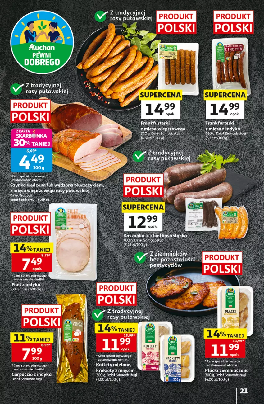 Gazetka promocyjna Auchan - Gazetka 30 Lat Hipermarket Auchan - ważna 10.09 do 16.09.2026 - strona 21 - produkty: Carpaccio, Fa, Kotlet, Krokiety, Lack