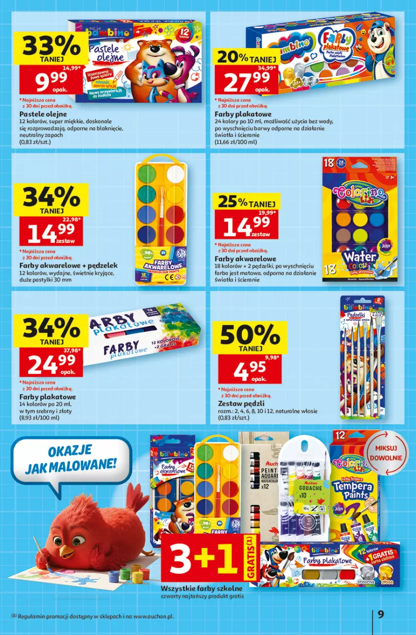 Gazetka promocyjna Auchan - Gazetka 30 Lat Hipermarket Auchan - ważna 10.09 do 16.09.2026 - strona 9 - produkty: Fa, Gra, Olej, Pastele olejne, Pastylki, Por, Zestaw pędzli