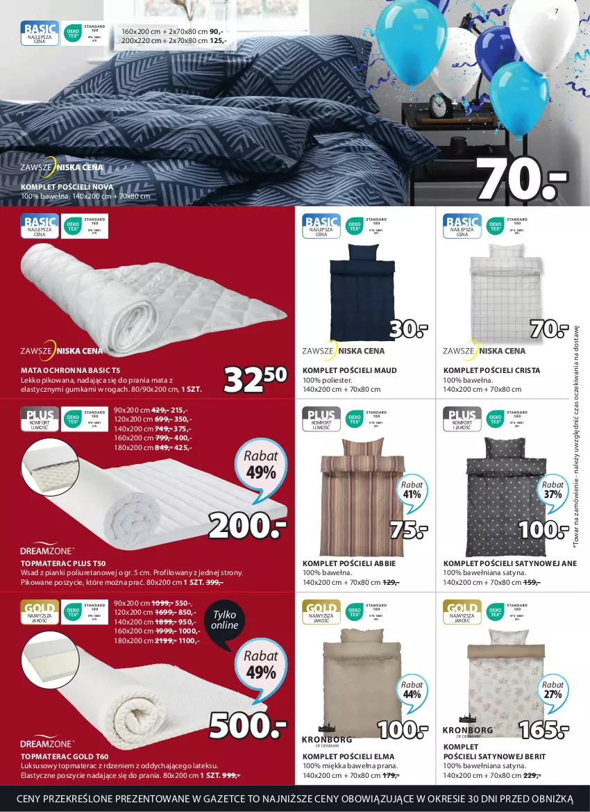 Gazetka promocyjna Jysk - Oferta tygodnia - ważna 12.04 do 16.05.2023 - strona 8 - produkty: Komplet pościeli, Mata ochronna, Materac, Pościel, Tera, Top, Wełna