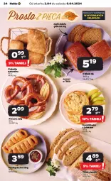 Gazetka promocyjna Netto - Artykuły spożywcze - Gazetka - ważna od 06.04 do 06.04.2024 - strona 24 - produkty: Hot dog, Chleb, Ciabatta