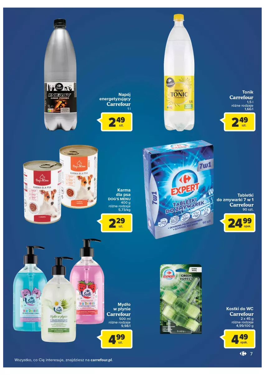 Gazetka promocyjna Carrefour - Gazetka Carrefour ZyskOferty - ważna 04.05 do 14.05.2022 - strona 7 - produkty: Dzieci, Napój, Sos, Tablet, Tabletki do zmywarki, Tonik, Zmywarki