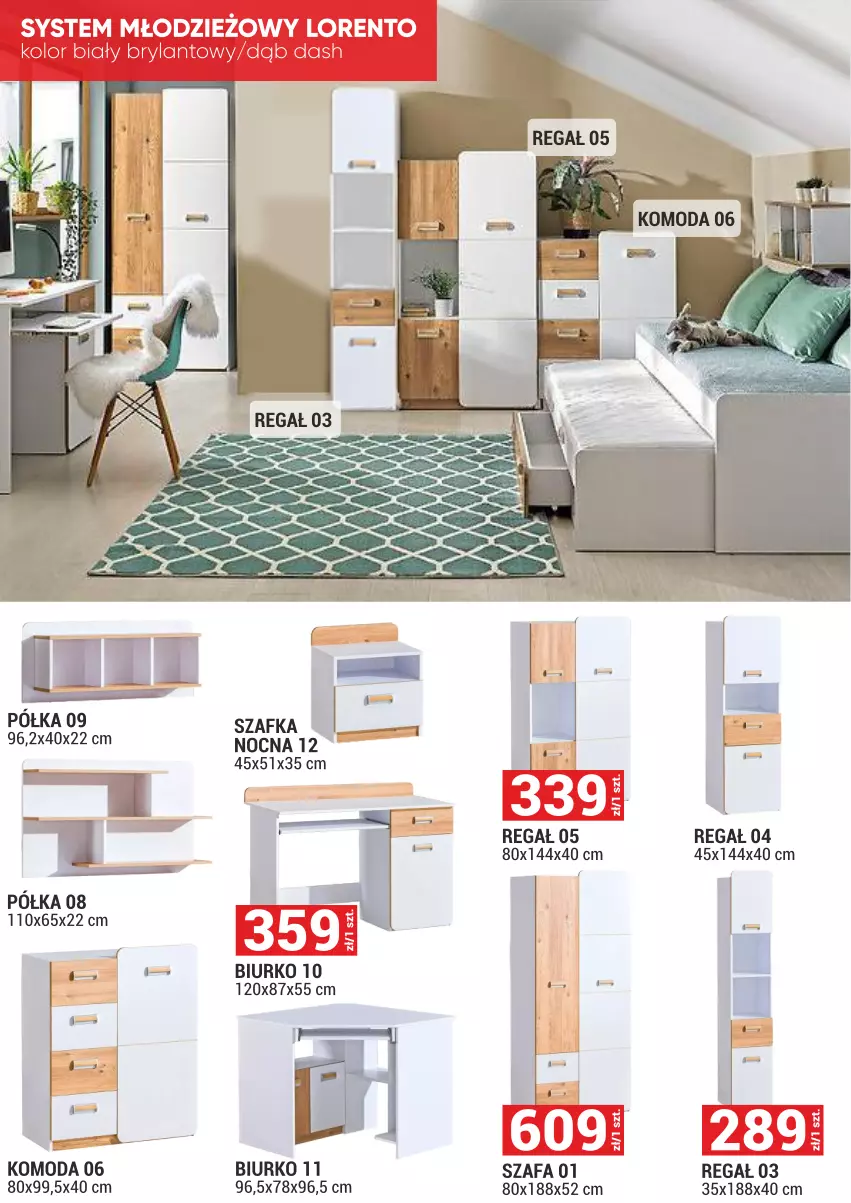 Gazetka promocyjna Merkury Market - ważna 01.06 do 30.06.2025 - strona 22 - produkty: Biurko, Fa, Komoda, Moda, Półka, Regał, Szafa