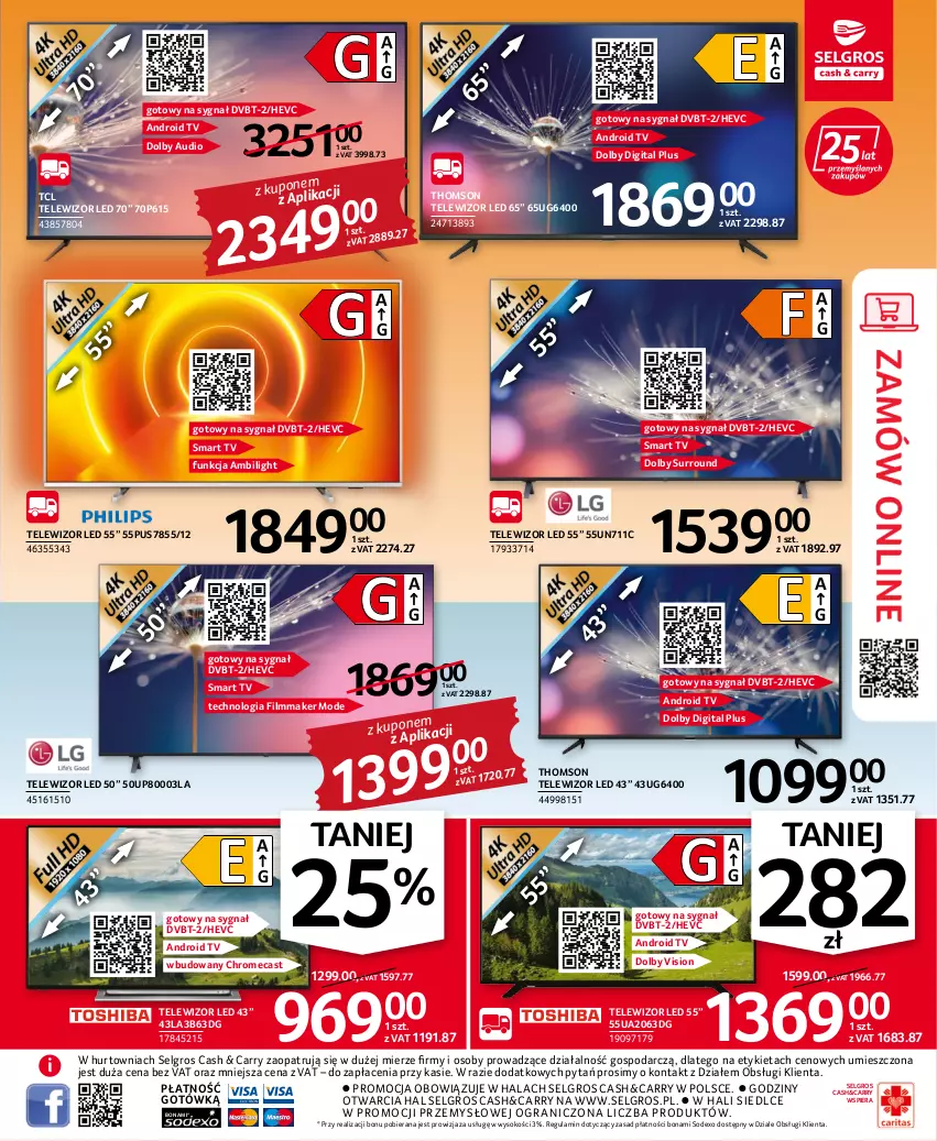 Gazetka promocyjna Selgros - Oferta przemysłowa - ważna 11.08 do 24.08.2022 - strona 3 - produkty: Android TV, Gra, LG, Smart tv, Sok, Telewizor, Thomson