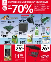 Gazetka promocyjna Selgros - Oferta przemysłowa - Gazetka - ważna od 24.08 do 24.08.2022 - strona 30 - produkty: Odkurzacz, Mus, Huśtawka, Biohumus, Pojemnik, Rękawice, Wózek, Odkurzacz do liści, Grill, Nawóz, Meble