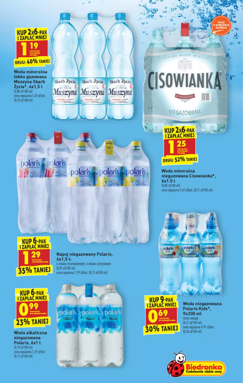 Gazetka promocyjna Biedronka - W tym tygodniu PN - ważna 10.05 do 15.05.2021 - strona 41 - produkty: Cisowianka, Mus, Szyna, Woda, Woda mineralna, Woda niegazowana