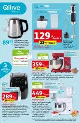 Gazetka promocyjna Auchan - Gazetka Qilive BY AUCHANLAB Hipermarket Auchan - Gazetka - ważna od 27.09 do 27.09.2023 - strona 2 - produkty: Kurczak, Gra, Przewód, Miarka, Blender ręczny, Blender, Garnek, Rama, Ryba, Rozdrabniacz, Czajnik, Termos, Trzepaczka, Mieszadło, Pizza, Urządzenie wielofunkcyjne, Robot, Wołowina, Frytki