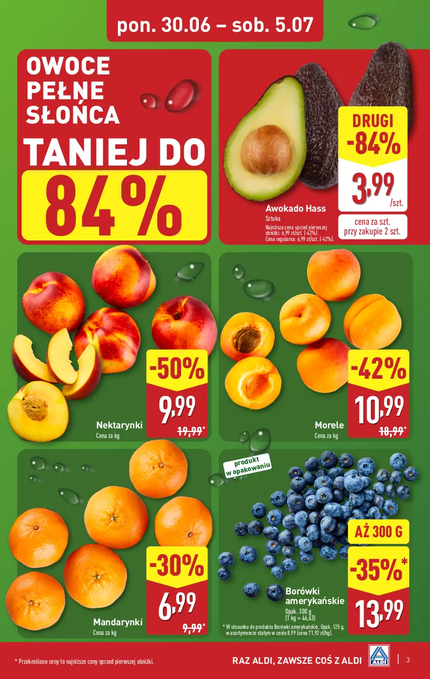 Gazetka promocyjna Aldi - Pełna oferta - ważna 30.06 do 05.07.2025 - strona 3 - produkty: Mandarynki, Nektar, Owoce