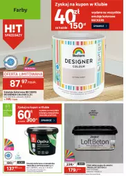 Gazetka promocyjna Leroy Merlin - Gazetka Leroy Merlin - Gazetka - ważna od 24.02 do 24.02.2026 - strona 18 - produkty: Emulsja, Beckers, Por, Gra, Szal, Farba lateksowa, Tran, Luxens, Designer Colour, Sport, Farba akrylowa, Fa