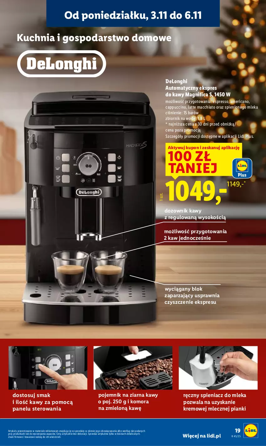Gazetka promocyjna Lidl - GAZETKA - ważna 03.11 do 07.11.2025 - strona 23 - produkty: Cappuccino, Chia, Dozownik, Kuchnia, Pojemnik, Sok