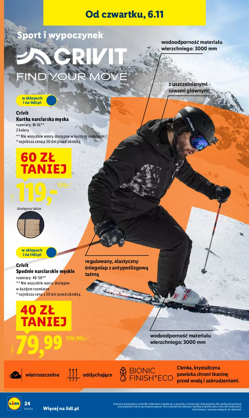 Gazetka promocyjna Lidl - GAZETKA - ważna 03.11 do 07.11.2025 - strona 28 - produkty: Kurtka, Por, Spodnie, Sport