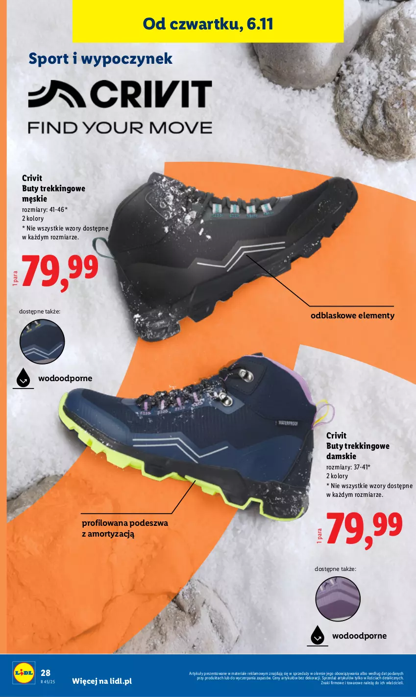 Gazetka promocyjna Lidl - GAZETKA - ważna 03.11 do 07.11.2025 - strona 32 - produkty: Buty, Por, Sport