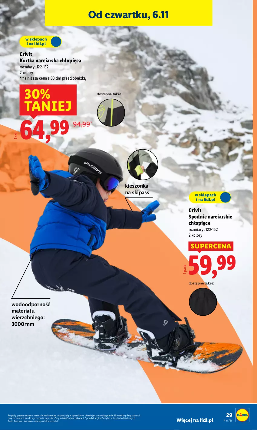 Gazetka promocyjna Lidl - GAZETKA - ważna 03.11 do 07.11.2025 - strona 33 - produkty: Kurtka, Por, Spodnie