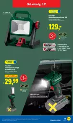 Gazetka promocyjna Lidl - GAZETKA - Gazetka - ważna od 07.11 do 07.11.2025 - strona 57 - produkty: Parkside, Ser, Rum, Reflektor LED, Reflektor, Lampa, Akumulator