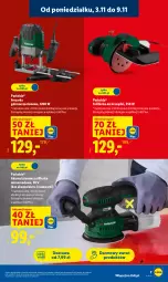 Gazetka promocyjna Lidl - GAZETKA - Gazetka - ważna od 07.11 do 07.11.2025 - strona 7 - produkty: Parkside, Frezarka, Szlifierka, Akumulator
