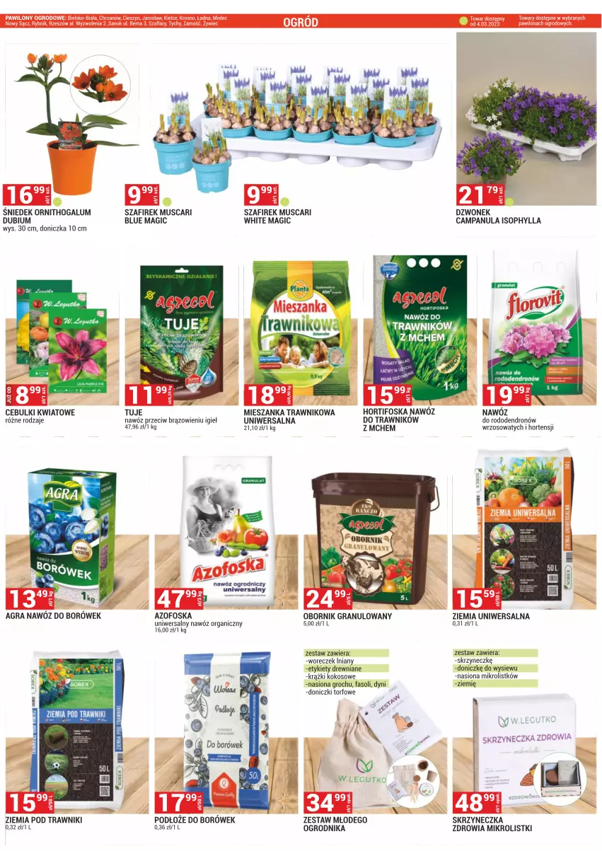 Gazetka promocyjna Merkury Market - ważna 01.03 do 31.03.2023 - strona 48 - produkty: Campanula, Dron, Dzwonek, Fa, Gra, Groch, Kokos, Mus, Nawóz, Woreczek