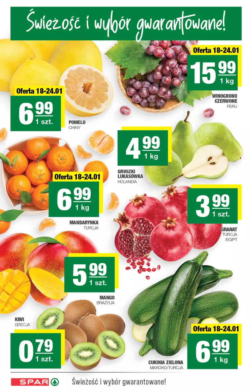 Gazetka promocyjna Spar - Spar - ważna 15.01 do 25.01.2023 - strona 2 - produkty: Gra, Granat, Gruszki, Kiwi, Pomelo, Wino