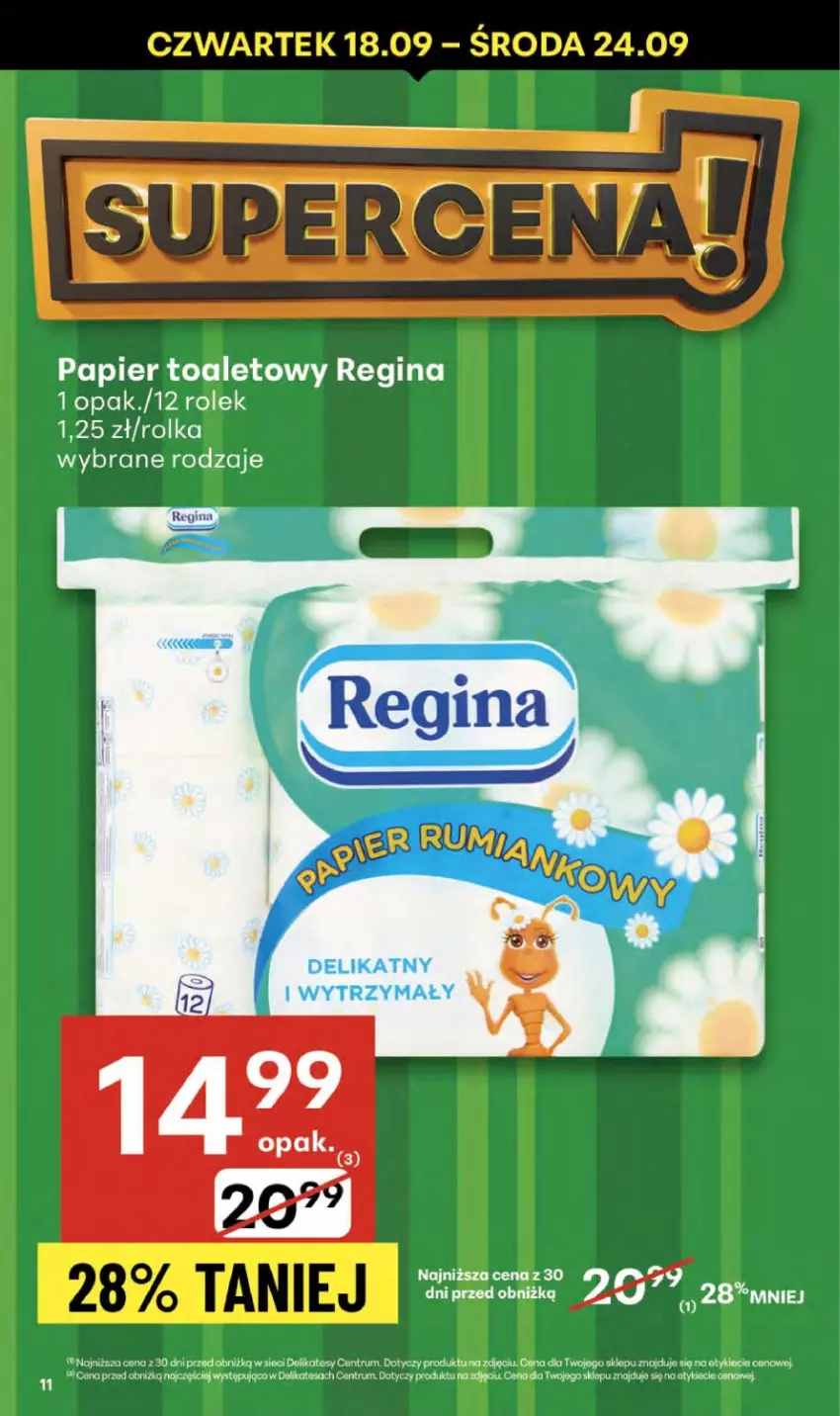 Gazetka promocyjna Delikatesy Centrum - Franczyza DC38 Czwartek - ważna 18.09 do 24.09.2025 - strona 11 - produkty: Gin, Papier, Papier toaletowy, Rum