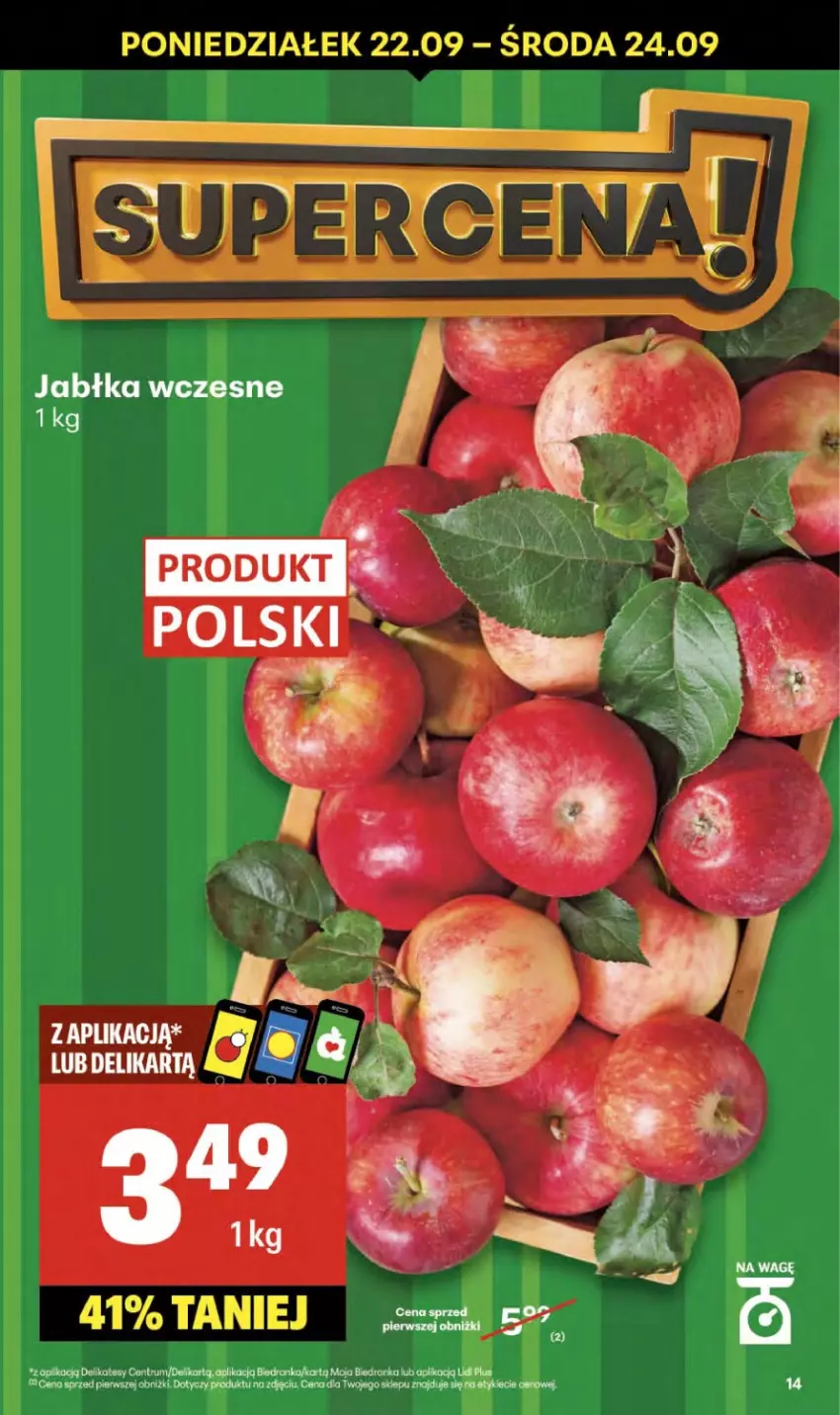 Gazetka promocyjna Delikatesy Centrum - Franczyza DC38 Czwartek - ważna 18.09 do 24.09.2025 - strona 14 - produkty: Dron, Jabłka, Rum