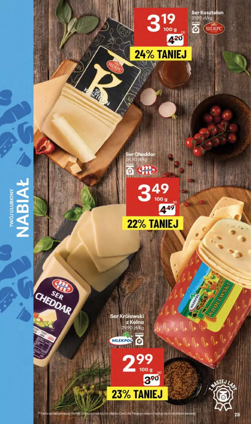 Gazetka promocyjna Delikatesy Centrum - Franczyza DC38 Czwartek - ważna 18.09 do 24.09.2025 - strona 28 - produkty: Kasztelan, Ser, Ser Kasztelan