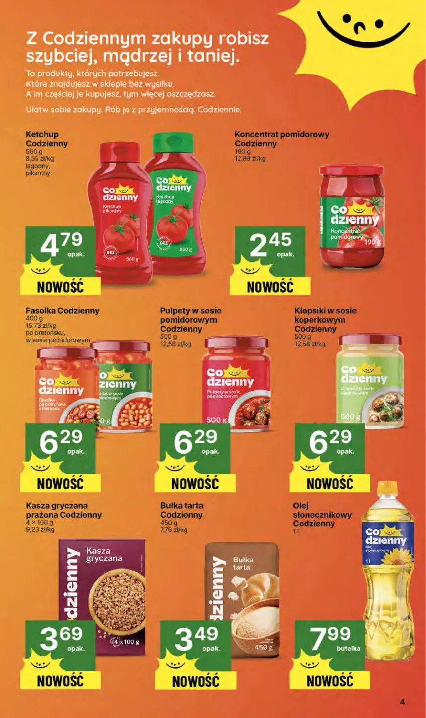 Gazetka promocyjna Delikatesy Centrum - Franczyza DC38 Czwartek - ważna 18.09 do 24.09.2025 - strona 4 - produkty: Fa, Gry, Kasza, Kasza gryczana, Ketchup, Klopsiki, Koncentrat pomidorowy, Pulpety, Sos