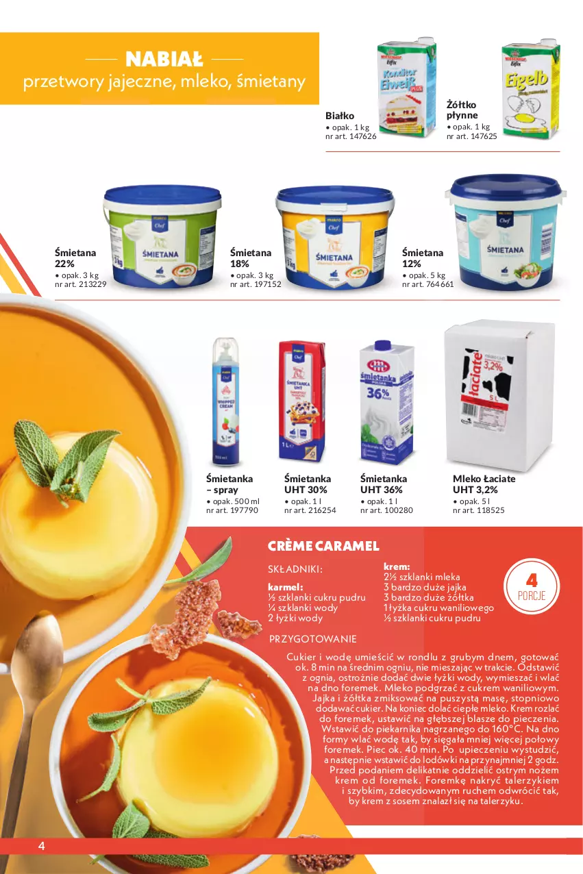 Gazetka promocyjna Makro - [Oferta specjalna] Lody, desery i dodatki - ważna 19.04 do 31.08.2022 - strona 4 - produkty: Cukier, Lanki, Mleko, Noż, Piec, Piekarnik, Por, Sos, Talerz, Talerzyk, Top