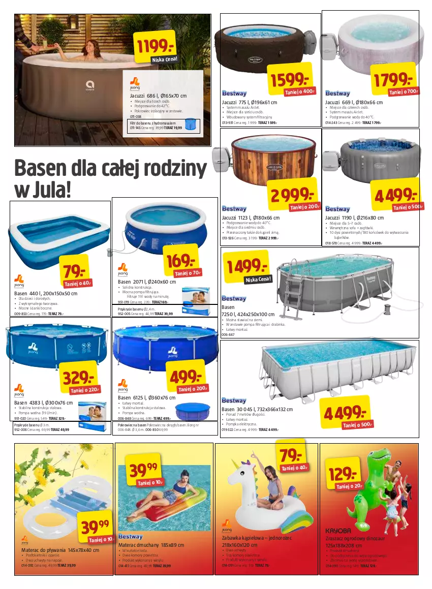 Gazetka promocyjna Jula - Gazetka - ważna 17.06 do 03.07.2022 - strona 6 - produkty: Dinozaur, Dzieci, Fa, Inka, Jednorożec, Materac, Materac dmuchany, Napoje, Pokrowiec, Pompka, Sofa, Tera, Uchwyty, Zabawka