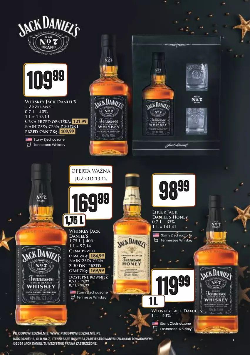 Gazetka promocyjna Dino - Katalog alkoholowy / grudzień 2024 - ważna 16.12 do 24.12.2024 - strona 11 - produkty: Lanki, Likier, Whiskey