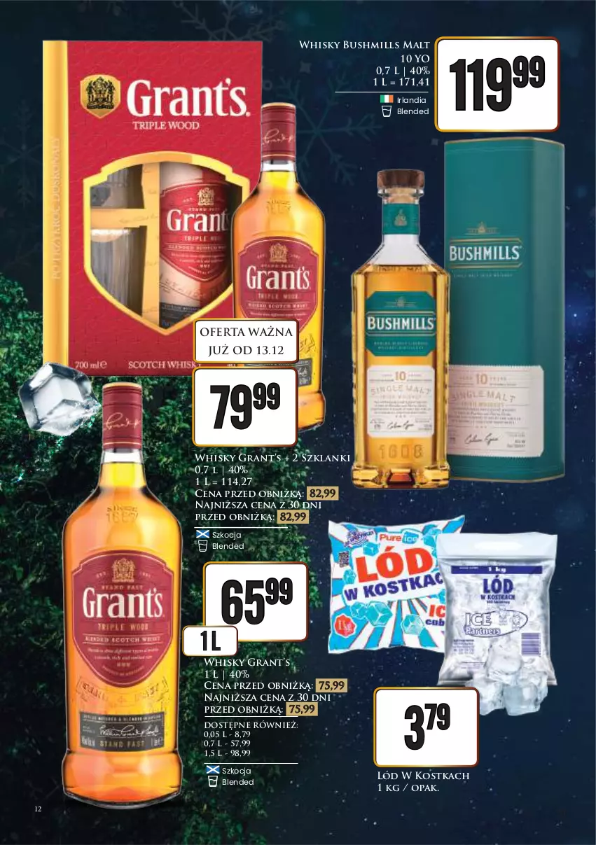 Gazetka promocyjna Dino - Katalog alkoholowy / grudzień 2024 - ważna 16.12 do 24.12.2024 - strona 12 - produkty: Bushmills, Gra, Koc, Lanki, Whisky