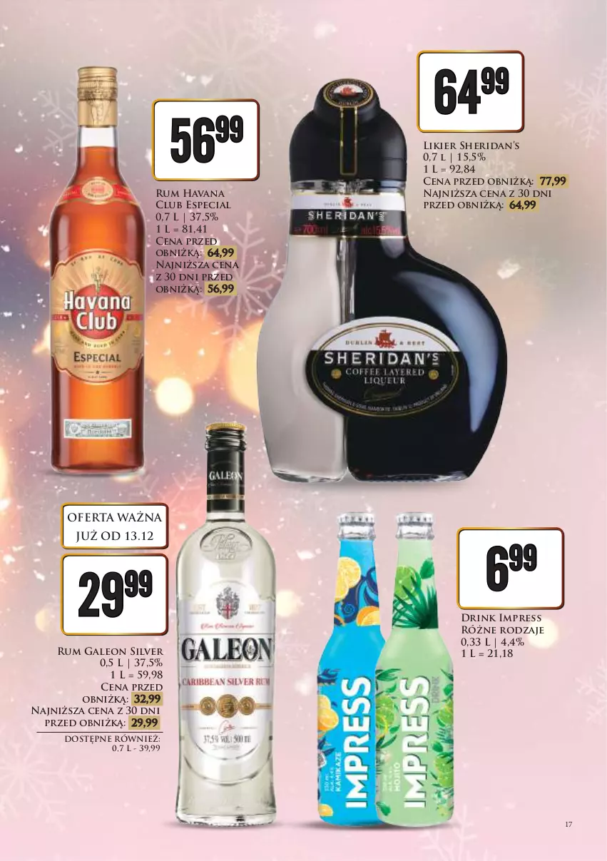 Gazetka promocyjna Dino - Katalog alkoholowy / grudzień 2024 - ważna 16.12 do 24.12.2024 - strona 17 - produkty: Leon, Likier, Rum