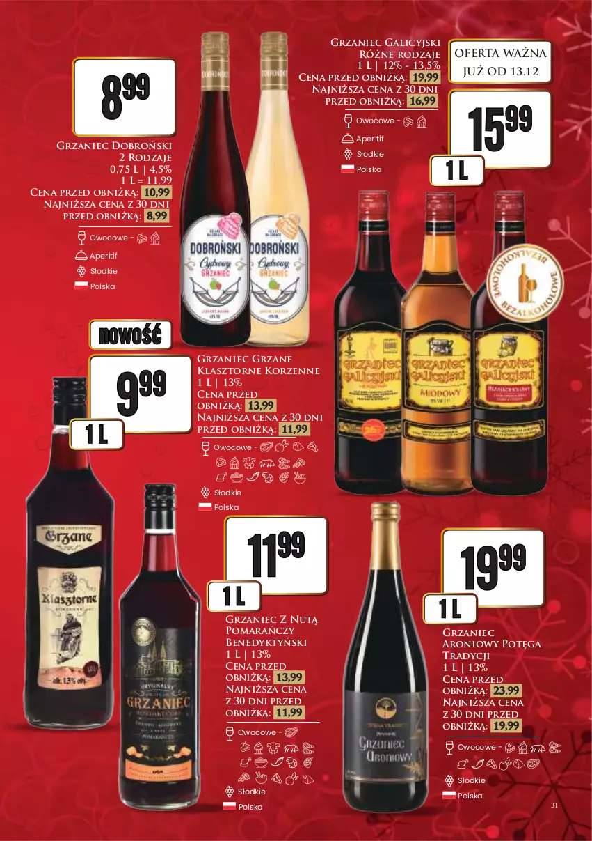 Gazetka promocyjna Dino - Katalog alkoholowy / grudzień 2024 - ważna 16.12 do 24.12.2024 - strona 31 - produkty: Grzaniec Galicyjski