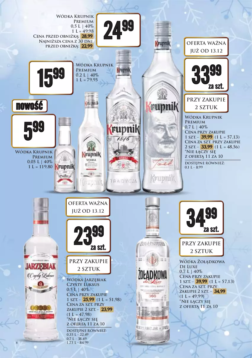 Gazetka promocyjna Dino - Katalog alkoholowy / grudzień 2024 - ważna 16.12 do 24.12.2024 - strona 8 - produkty: Krupnik, Wódka