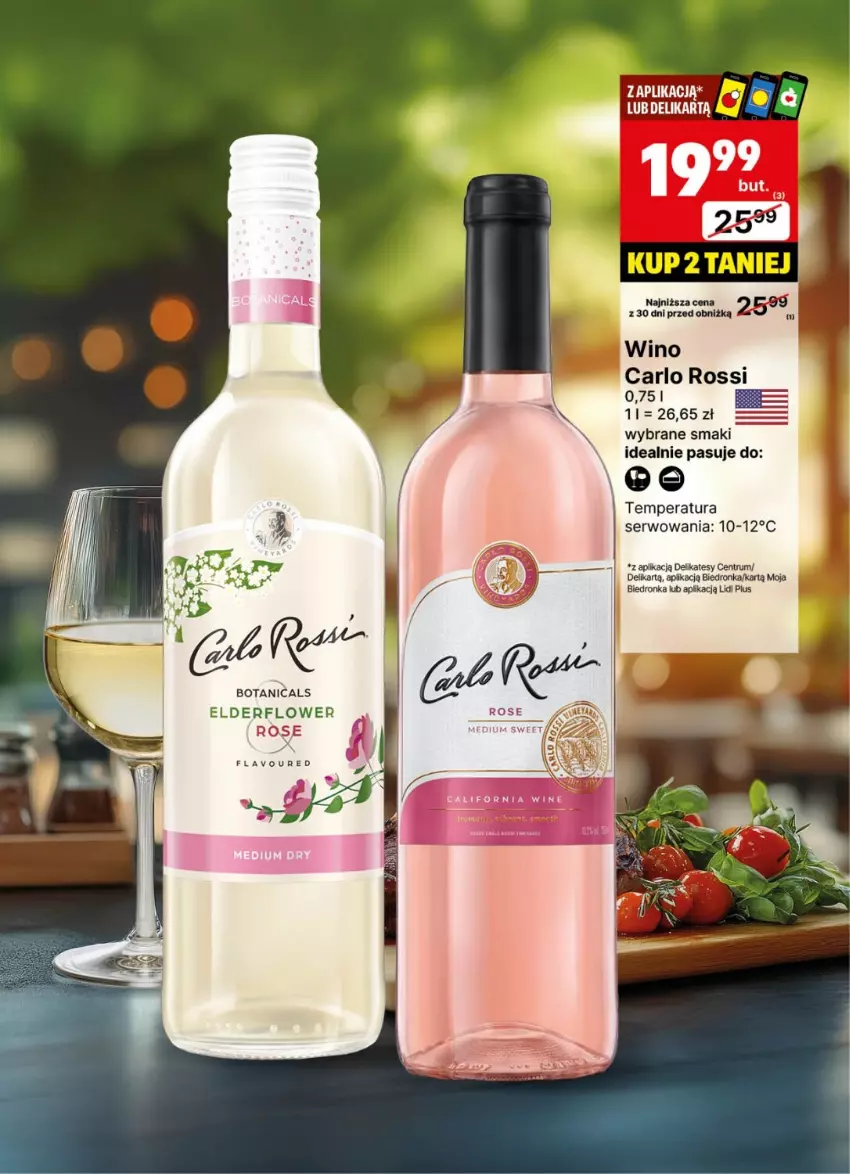Gazetka promocyjna Delikatesy Centrum - DeliBarek DC18-DC19 - ważna 28.04 do 11.05.2025 - strona 8 - produkty: Carlo Rossi, Dron, Rum, Ser, Wino