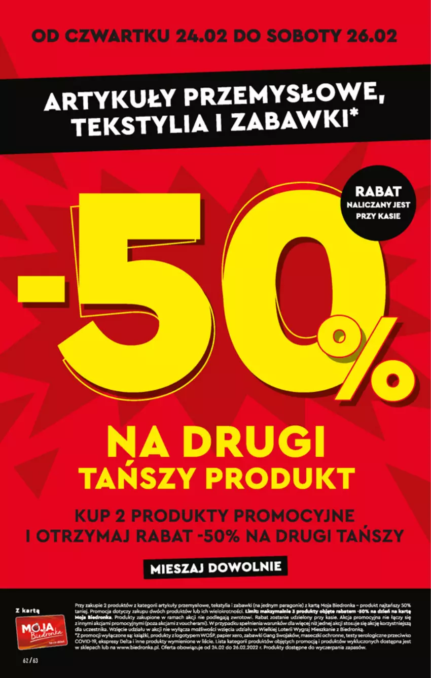 Gazetka promocyjna Biedronka - W tym tygodniu - ważna 24.02 do 02.03.2022 - strona 62 - produkty: Dron, Gra, Papier