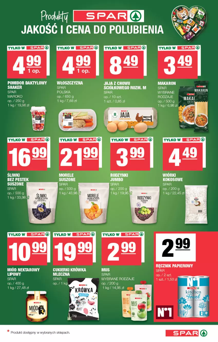 Gazetka promocyjna Spar - Spar - ważna 01.12 do 11.12.2024 - strona 5 - produkty: Cukier, Cukierki, Jaja, Kokos, LG, Miód, Mus, Nektar, Ser, Stek