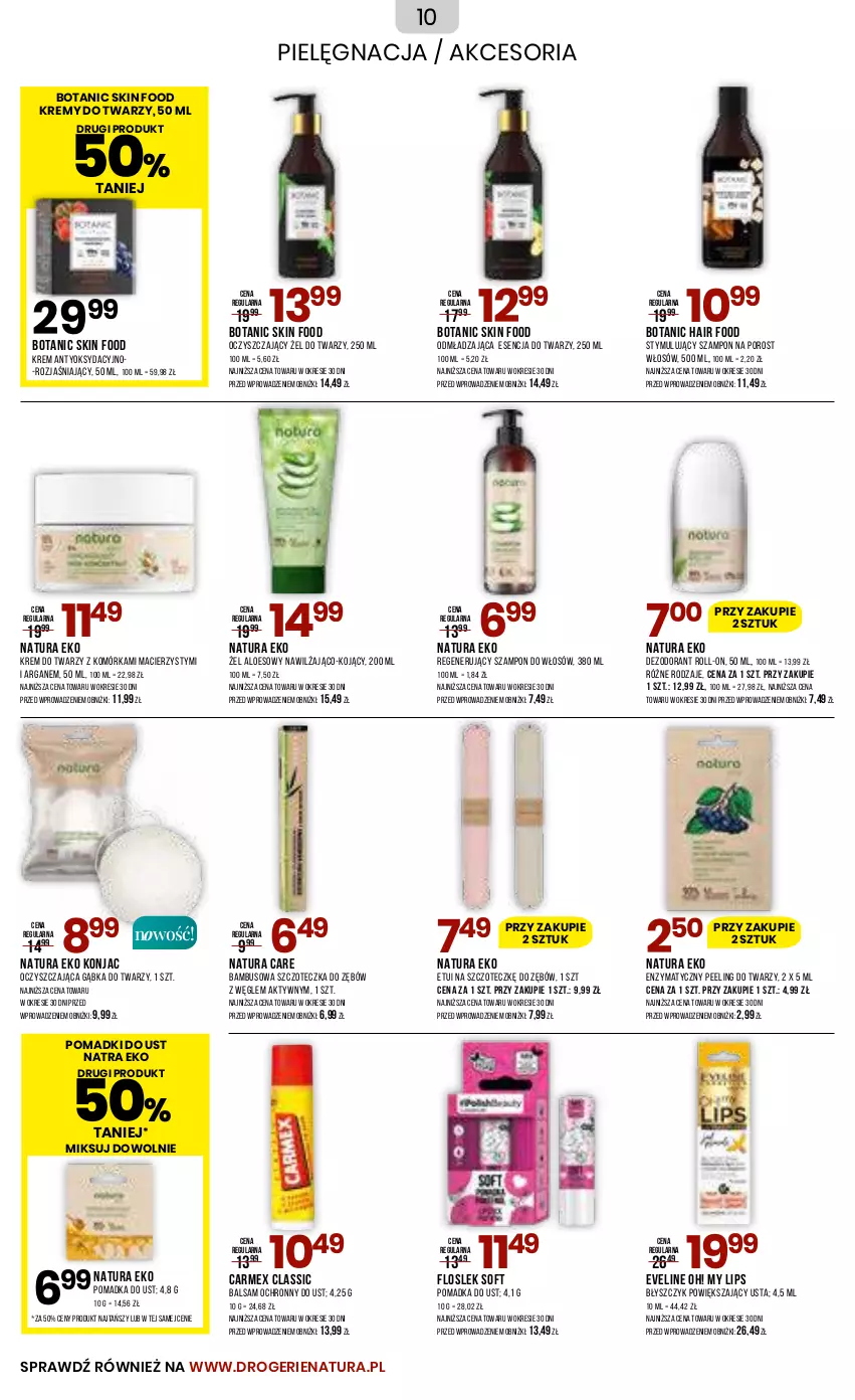 Gazetka promocyjna Drogerie Natura - Gazetka Drogerie Natura - ważna 19.09 do 02.10.2023 - strona 10 - produkty: Dezodorant, Eveline, Krem do twarzy, Peeling, Por, Szampon, Szczoteczka, Szczoteczka do zębów