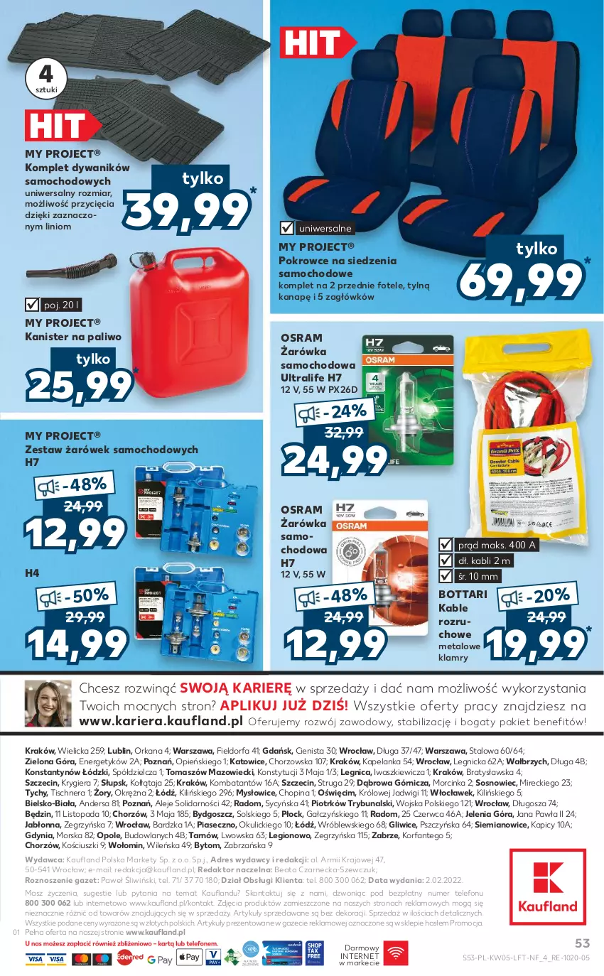 Gazetka promocyjna Kaufland - OFERTA TYGODNIA - ważna 03.02 do 09.02.2022 - strona 53 - produkty: Dres, Dywan, Dywanik, Fa, Fotel, Inka, Orka, Sos, Telefon, Top, Zestaw żarówek