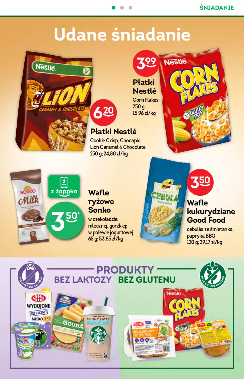 Gazetka promocyjna Żabka - ważna 20.10 do 26.10.2021 - strona 22 - produkty: Corn flakes, Jogurt, Lion, Nestlé, Papryka, Ryż, Sonko, Wafle