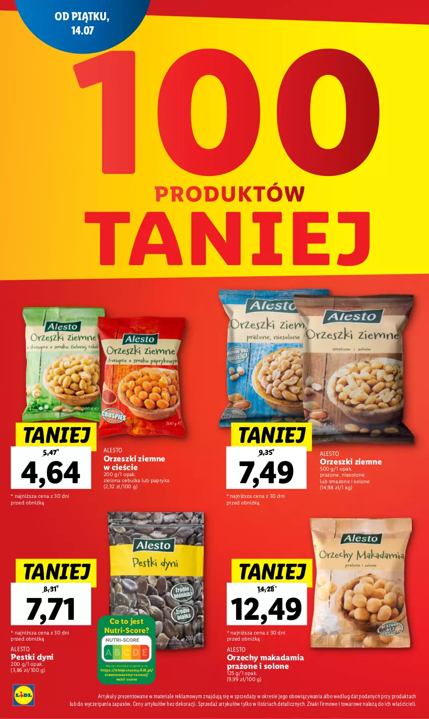 Gazetka promocyjna Lidl - GAZETKA - ważna 17.07 do 22.07.2023 - strona 26 - produkty: Orzeszki, Orzeszki ziemne, Papryka, Pestki dyni, Wazon