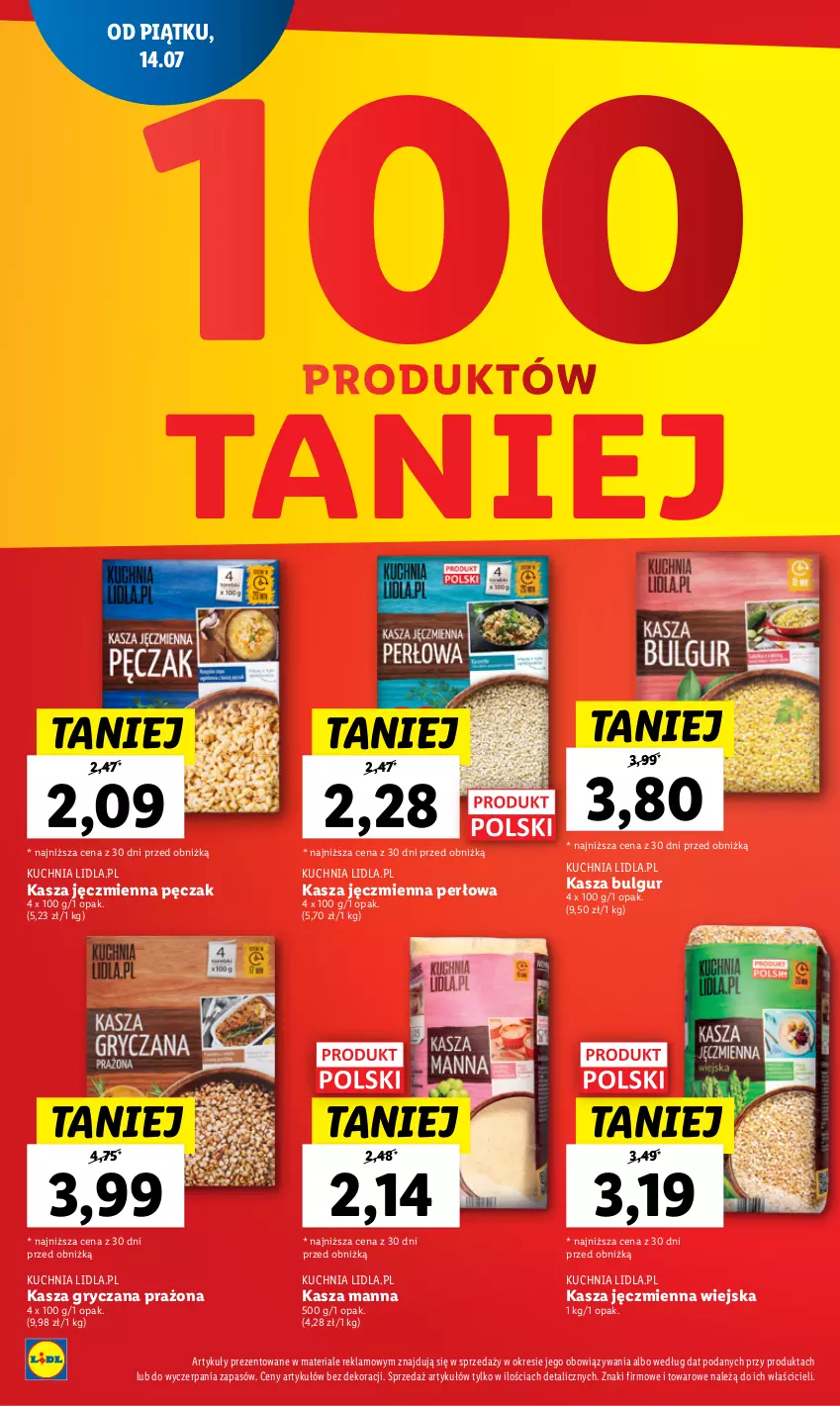 Gazetka promocyjna Lidl - GAZETKA - ważna 17.07 do 22.07.2023 - strona 28 - produkty: Bulgur, Gry, Kasza, Kasza gryczana, Kasza jęczmienna, Kuchnia, LG