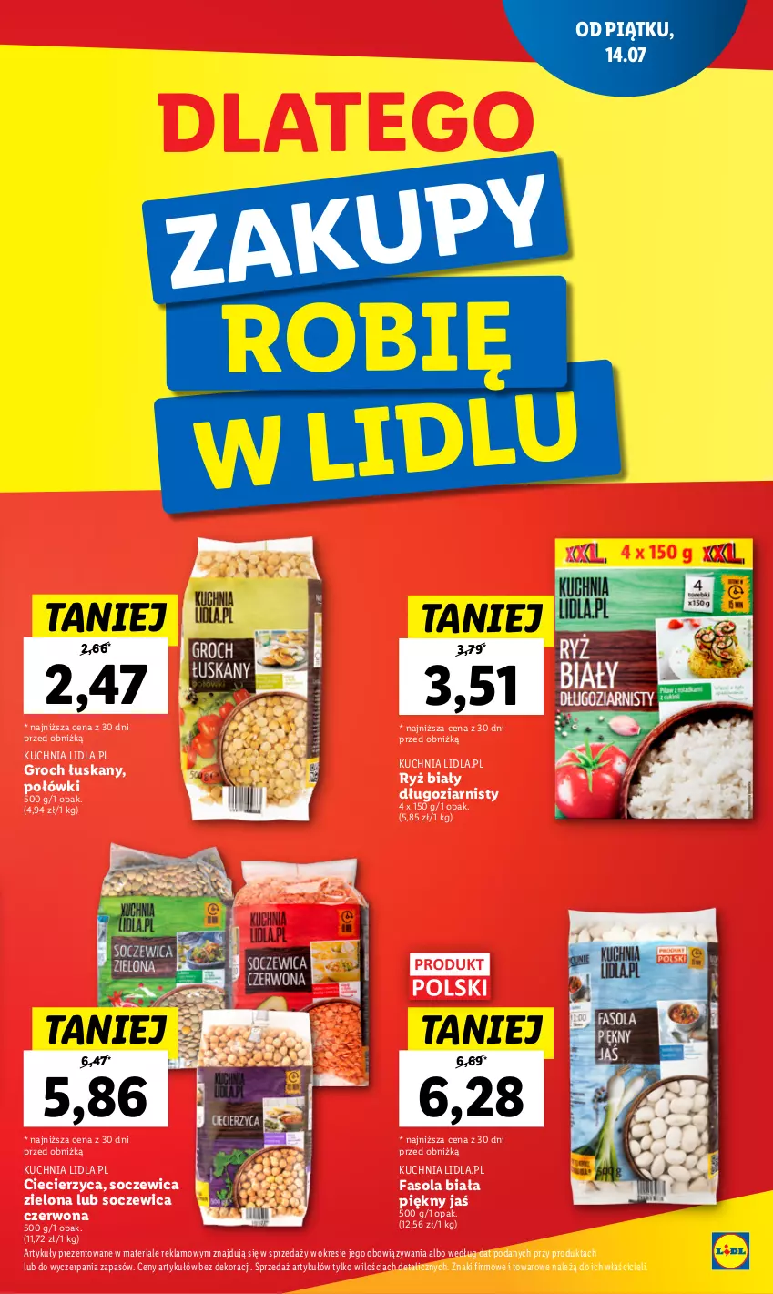 Gazetka promocyjna Lidl - GAZETKA - ważna 17.07 do 22.07.2023 - strona 29 - produkty: Fa, Fasola, Groch, Kuchnia, Ryż, Ryż biały