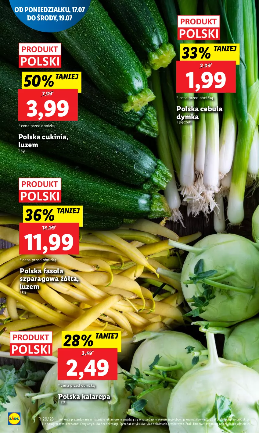 Gazetka promocyjna Lidl - GAZETKA - ważna 17.07 do 22.07.2023 - strona 46 - produkty: Cebula, Fa, Fasola, Fasola szparagowa