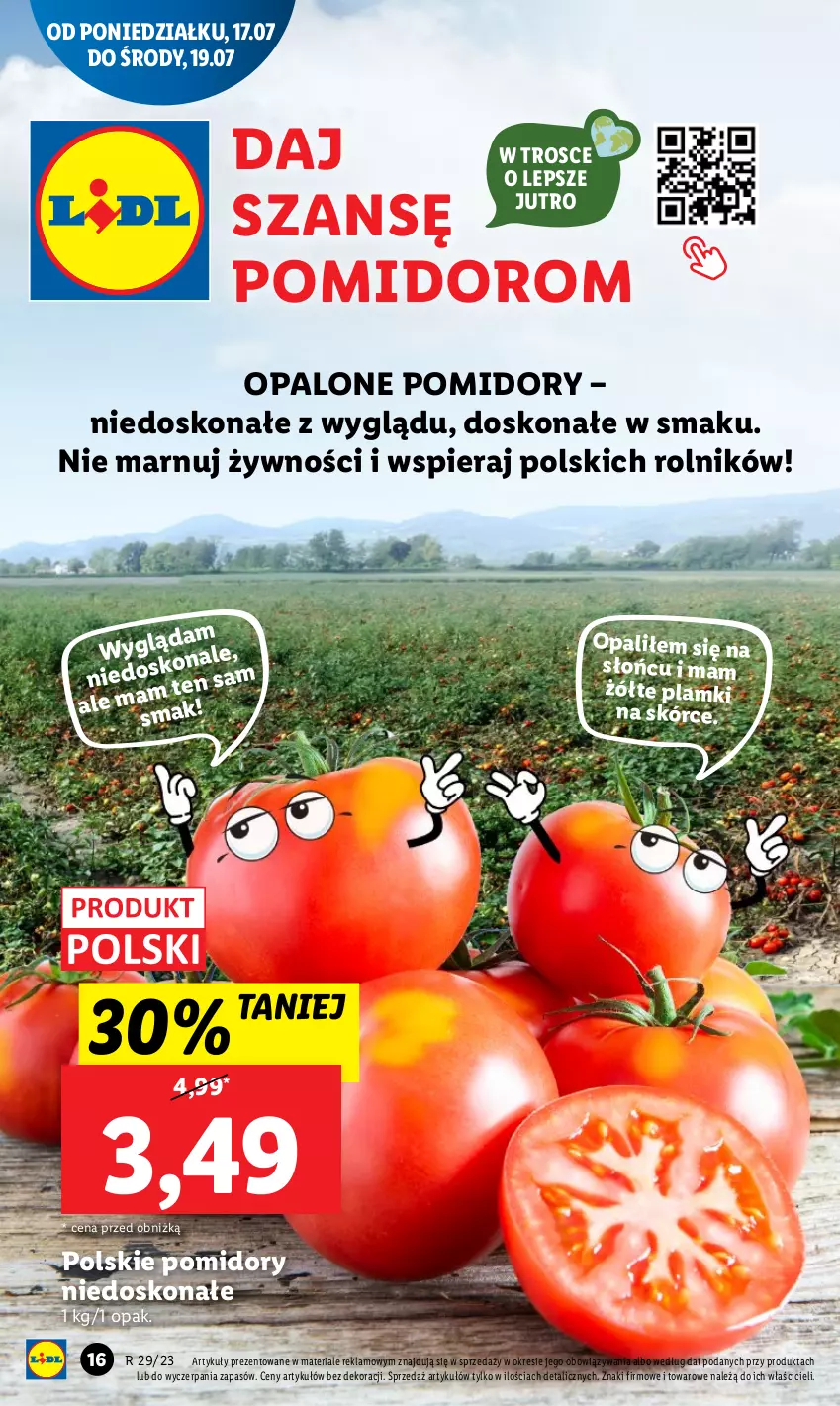 Gazetka promocyjna Lidl - GAZETKA - ważna 17.07 do 22.07.2023 - strona 48 - produkty: Pomidory, Rolnik