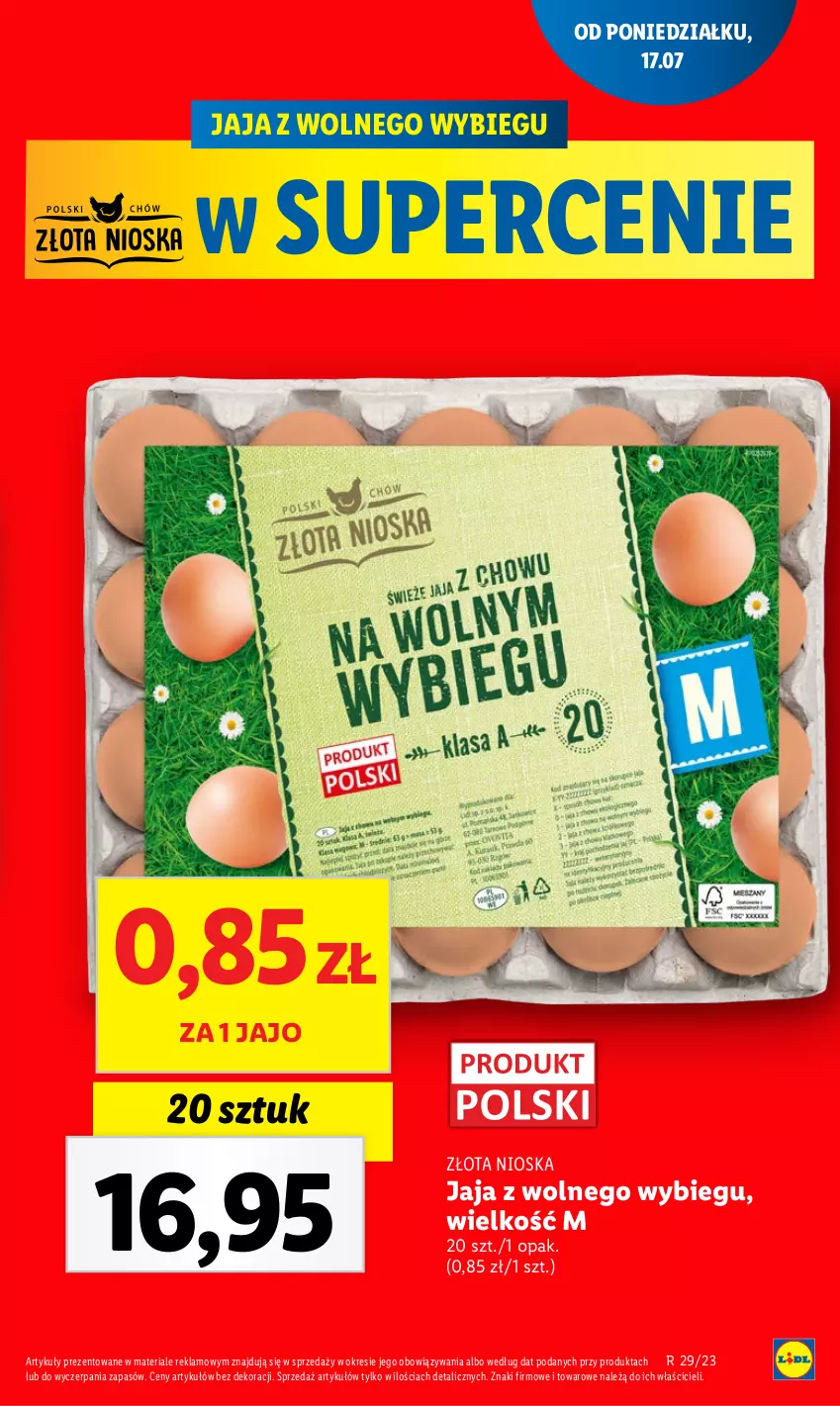 Gazetka promocyjna Lidl - GAZETKA - ważna 17.07 do 22.07.2023 - strona 5 - produkty: Jaja, Jaja z wolnego wybiegu