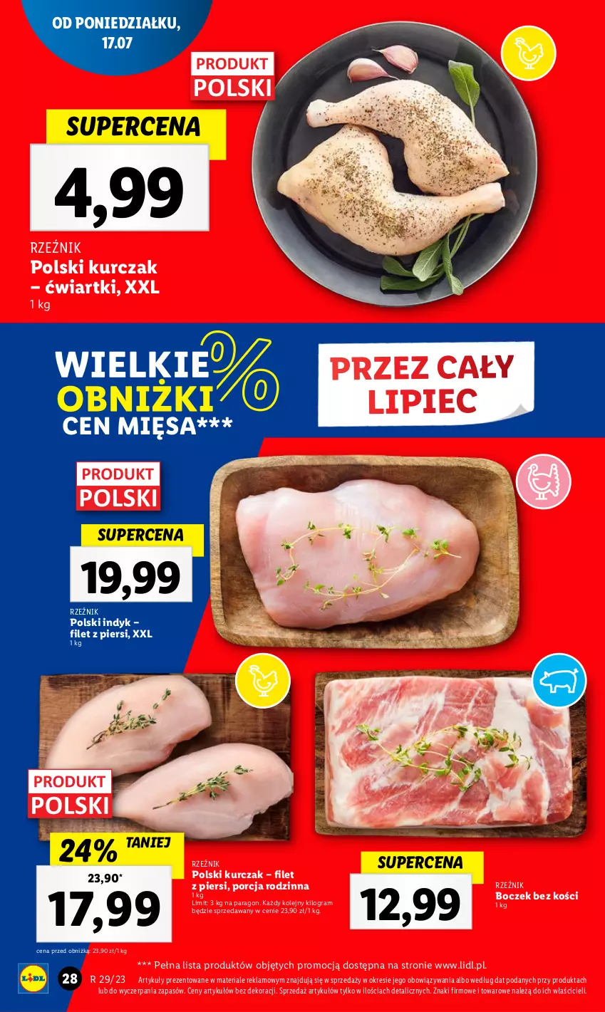 Gazetka promocyjna Lidl - GAZETKA - ważna 17.07 do 22.07.2023 - strona 62 - produkty: Boczek, Boczek bez kości, Gra, Kurczak, Olej, Piec, Por