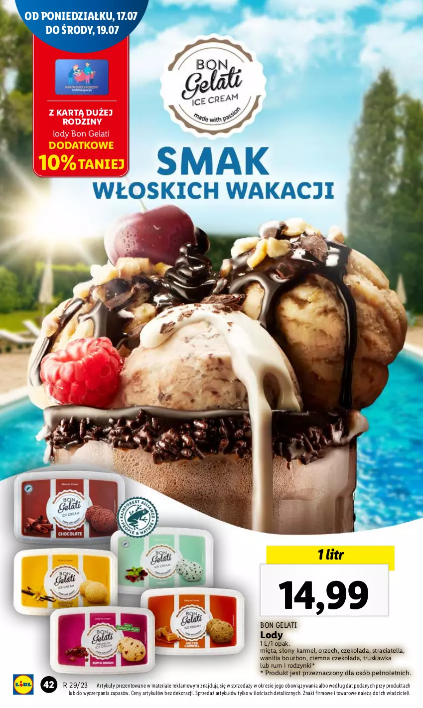 Gazetka promocyjna Lidl - GAZETKA - ważna 17.07 do 22.07.2023 - strona 78 - produkty: Bourbon, Chleb, Czekolada, Lody, Mięta, Rodzynki, Rum