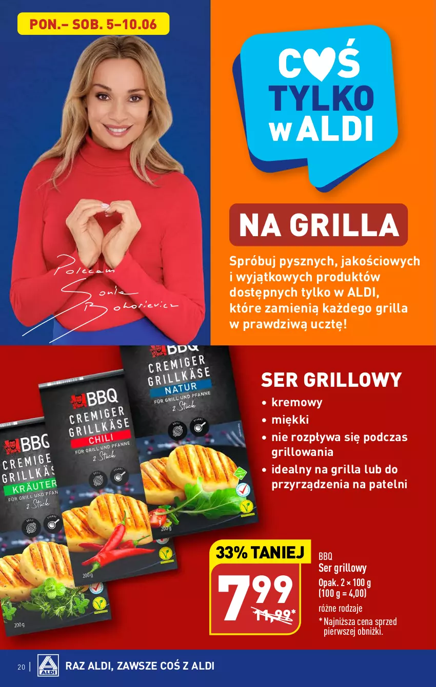 Gazetka promocyjna Aldi - Pełen katalog - ważna 05.06 do 10.06.2023 - strona 20 - produkty: Grill, Ser